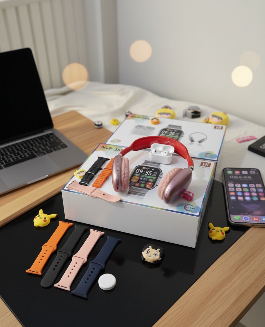 Pack Smart watch +CasqueP9 +Buds +🎁