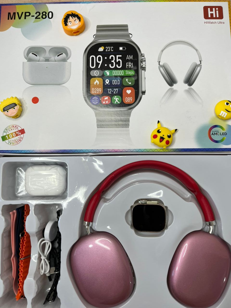 Pack Smart watch +CasqueP9 +Buds +🎁